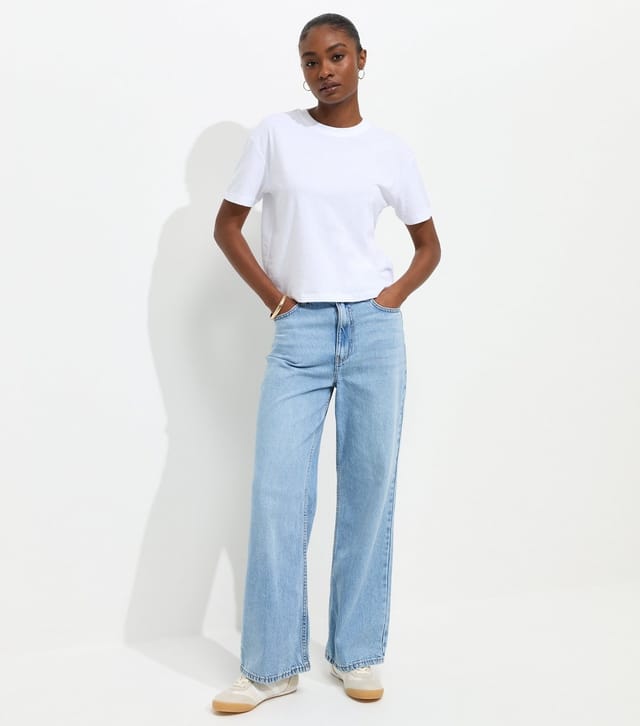 New Look Women's White Cotton Boxy Fit T-Shirt New Look - 3