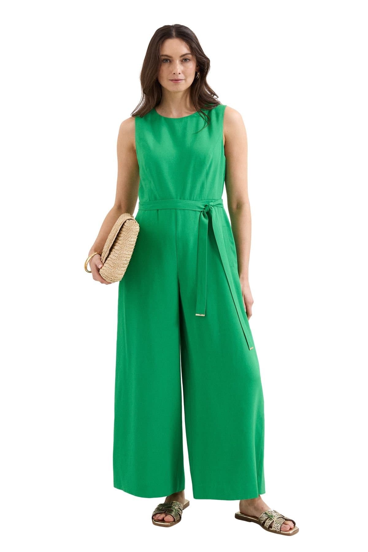 Phase Eight Phase Eight Women's Marta Wide Leg Jumpsuit in Emerald
