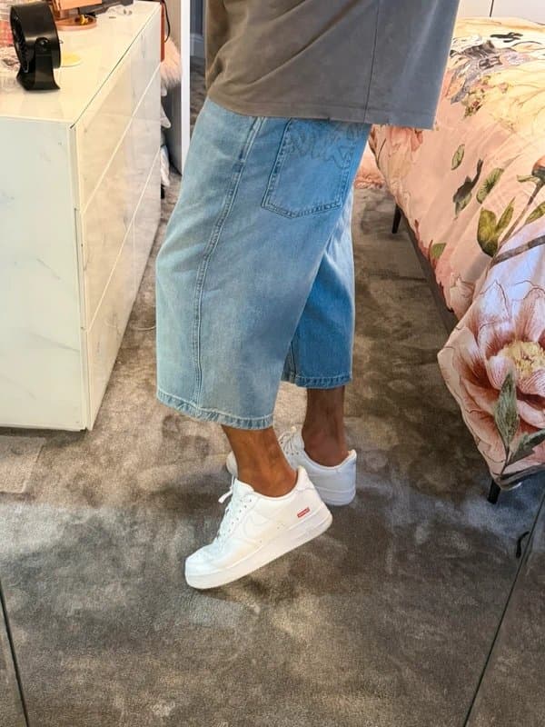 Pull & Bear BNWT Pull&Bear Super Baggy Extra Long Denim Jorts W30