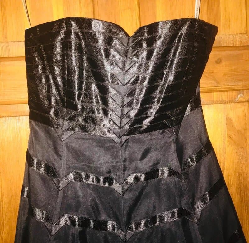 Karen Millen Karen Millen Black Sleeveless Silk Dress UK10