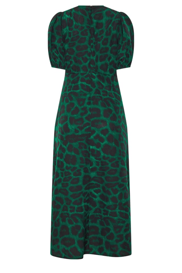 Star By Julien Macdonald Star by Julien Macdonald Women's Animal Print Satin Dress in Green - 3