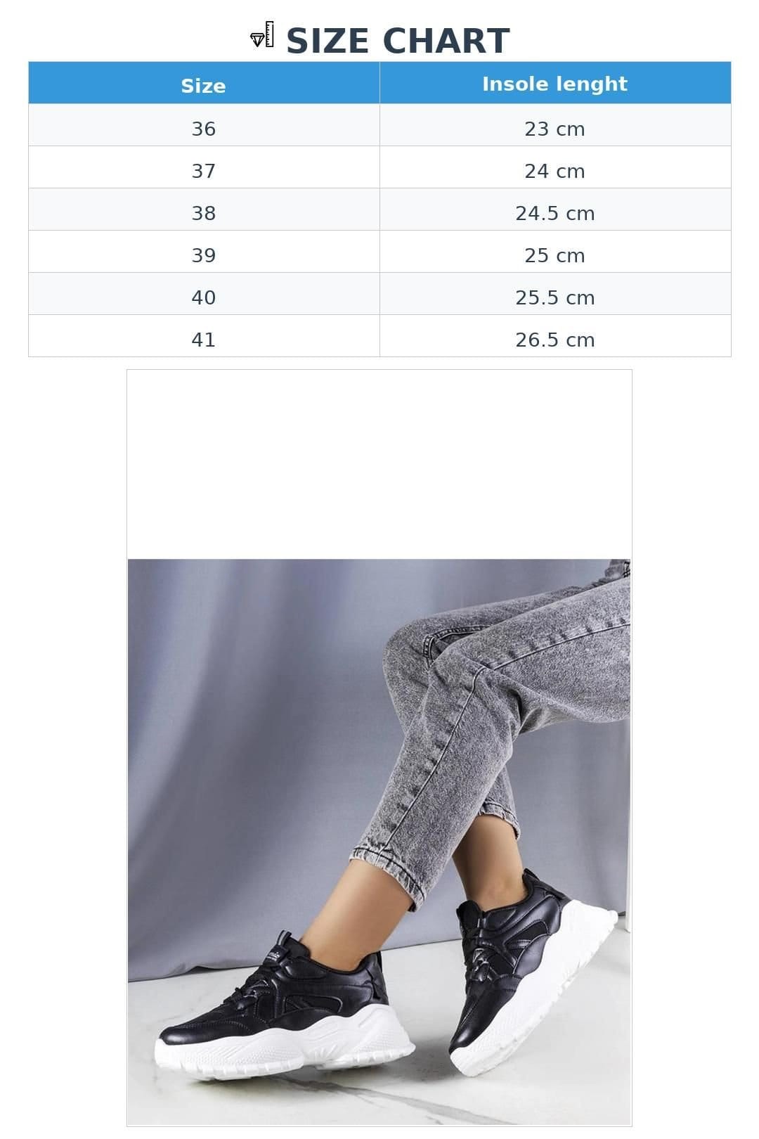Love Lace Love Lace Women's Sport Sneakers Massive Sole White Rubber Sole for Summer in Black - 4