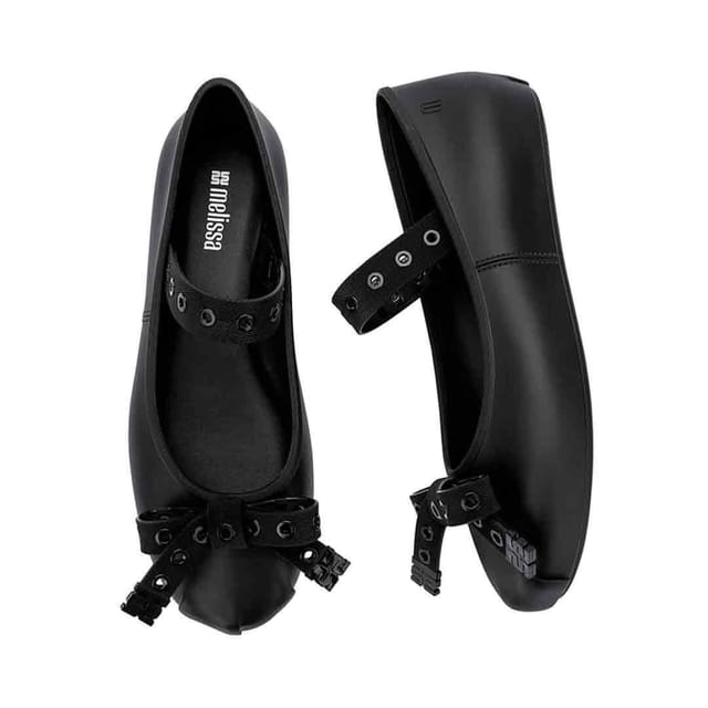 Melissa Shoes Melissa Shoes Women's Sophie Crush Flats in Black - 3