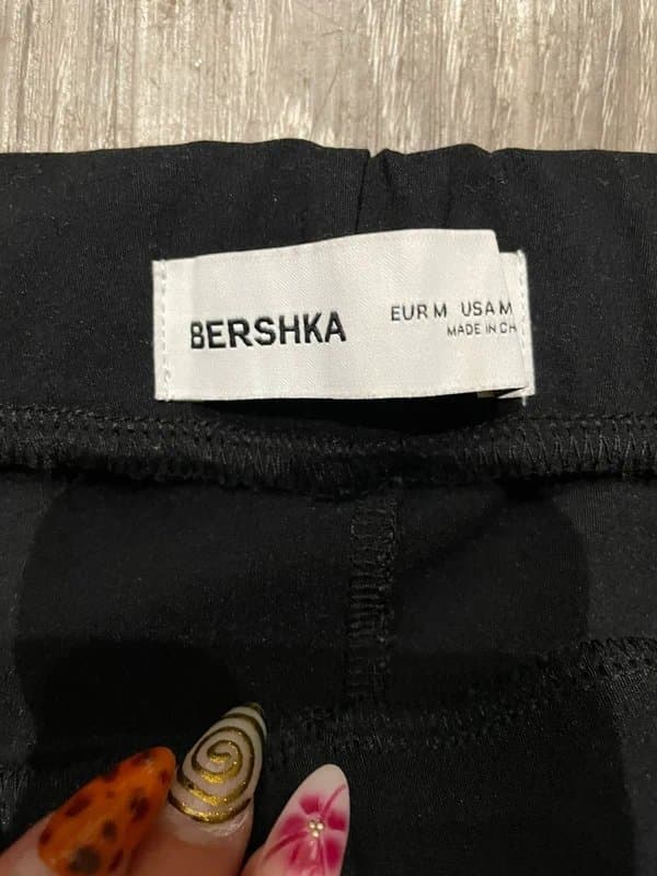 Bershka Bershka black studded flares