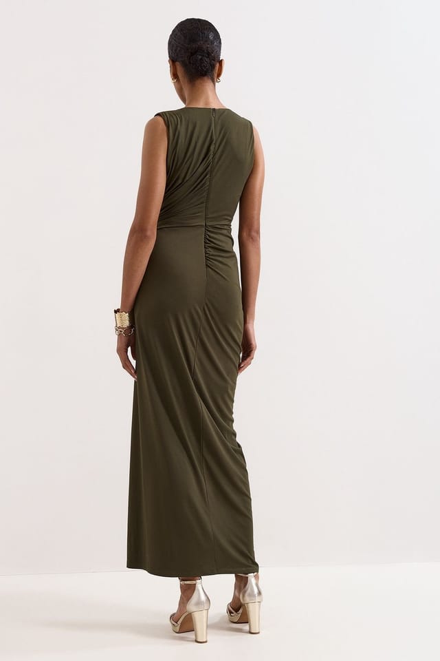 Phase Eight Phase Eight Women's Petite Cassidy Midi Dress in Dark Olive - 2