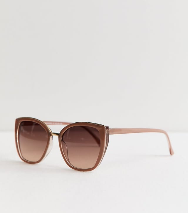 New Look Mink Cateye Shape Gold Bridge Sunglasses New Look - 2