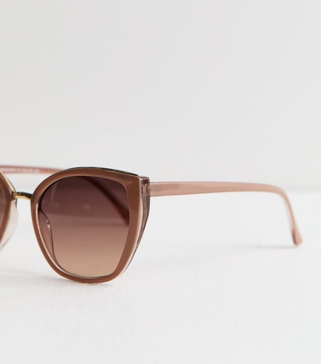 New Look Mink Cateye Shape Gold Bridge Sunglasses New Look - 3