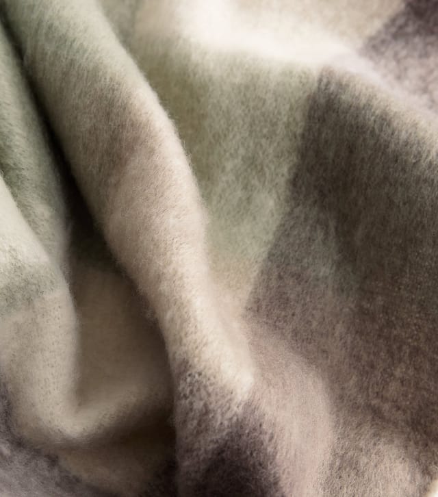 New Look Green Heavyweight Brushed Checked Scarf New Look - 3