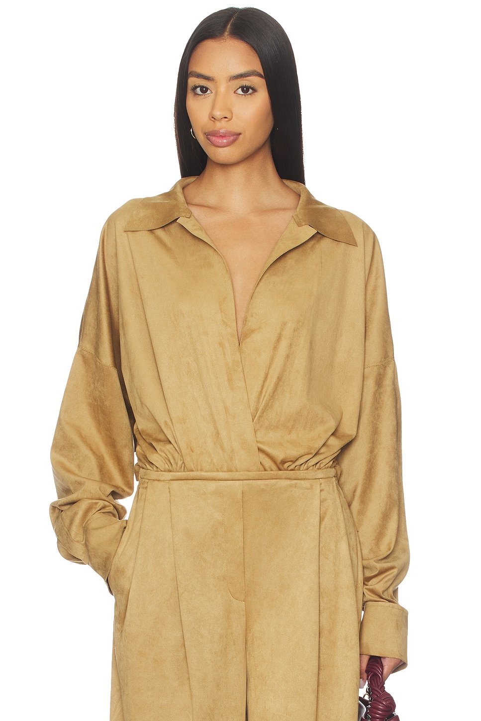 revolve Super Oversized Boyfriend Shirt Bodysuit - 1