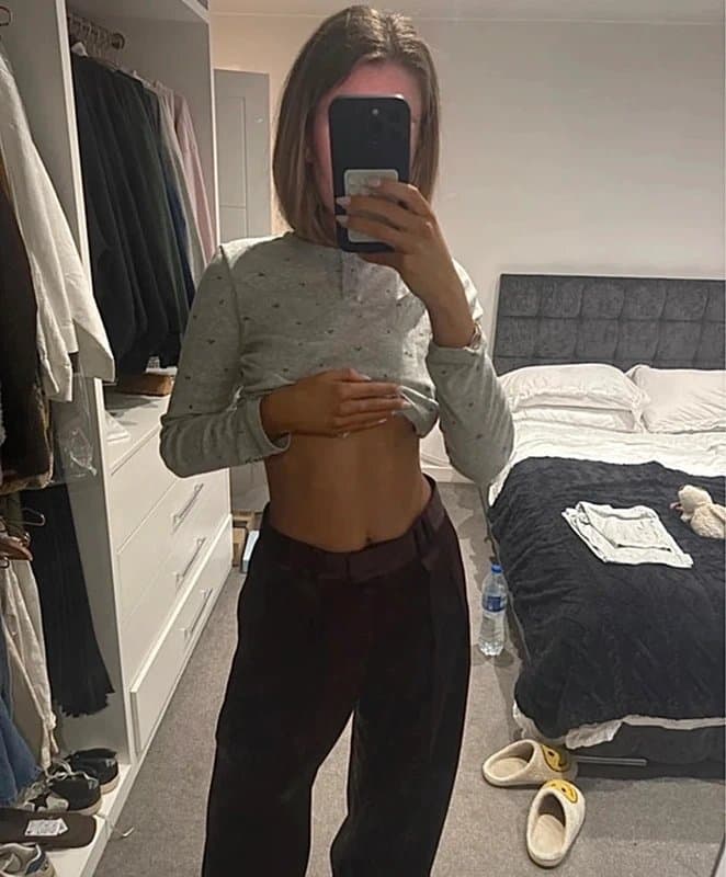 ASOS ASOS tall satin brown tailored trousers