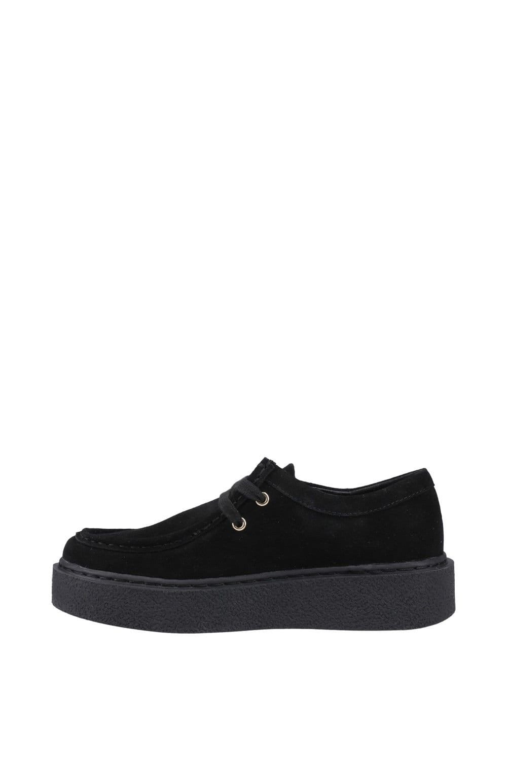 Hush Puppies Hush Puppies Women's Bridie Suede Mocc Toe in Black - 4