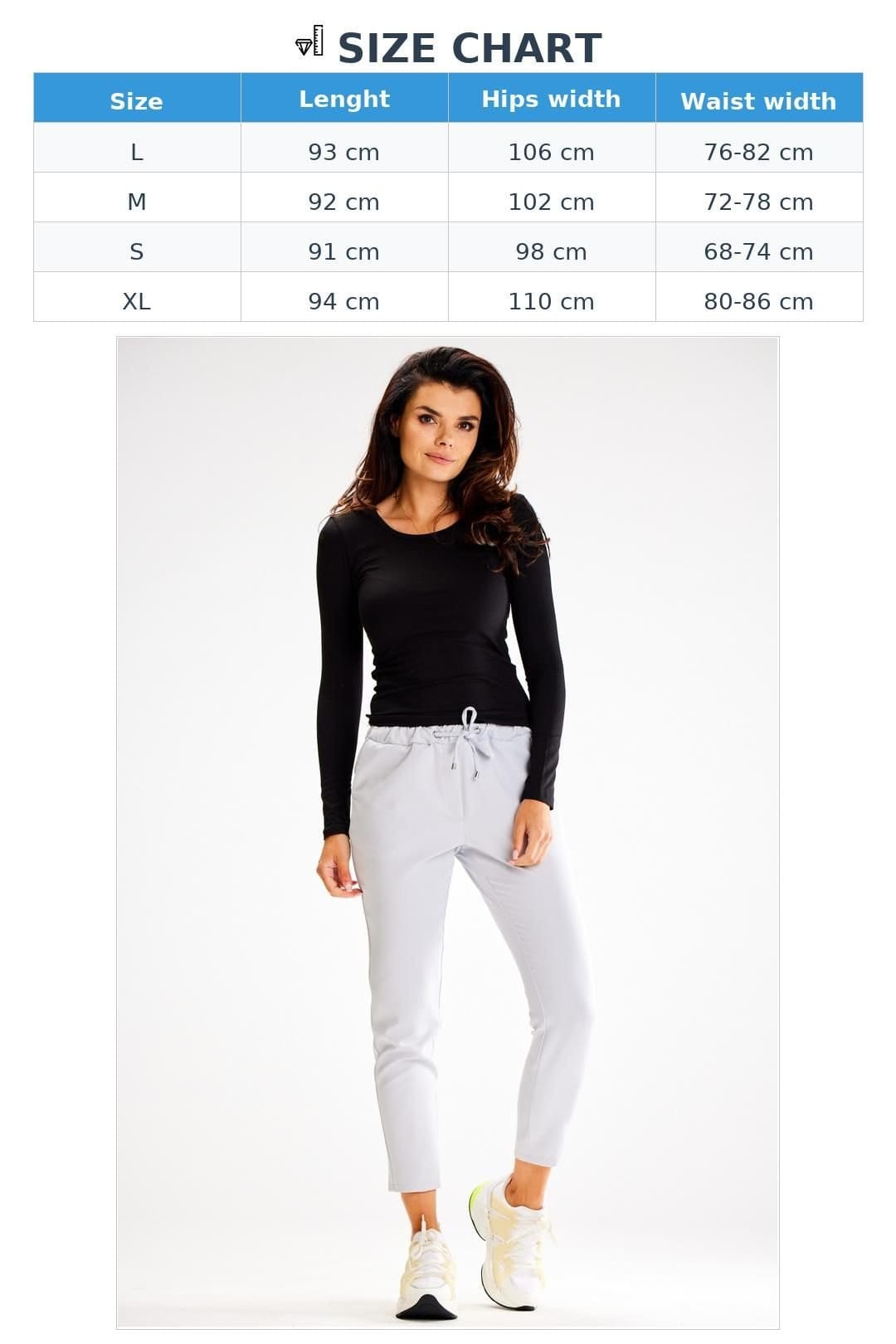 Love Lace Love Lace Women's Fitted Tracksuit Trousers with Elastic Waist in Grey - 4