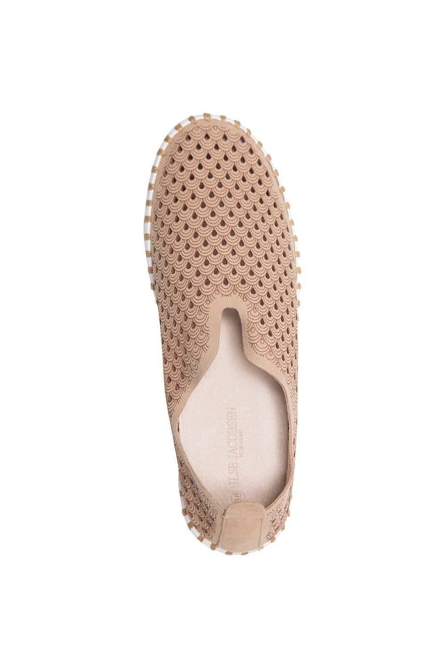 ILSE JACOBSEN Ilse Jacobsen Women's Tulip Laser Cut Out Shoe Latte in Tan - 3