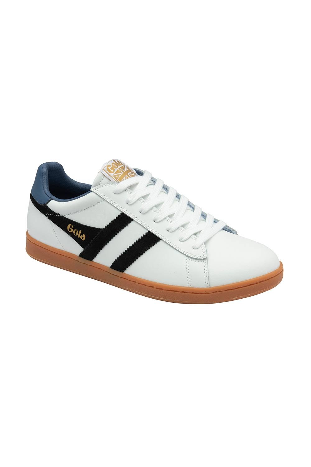 Gola Classics Gola Classics Men's 'Equipe Leather II' Leather Lace-Up Trainers in White - 4