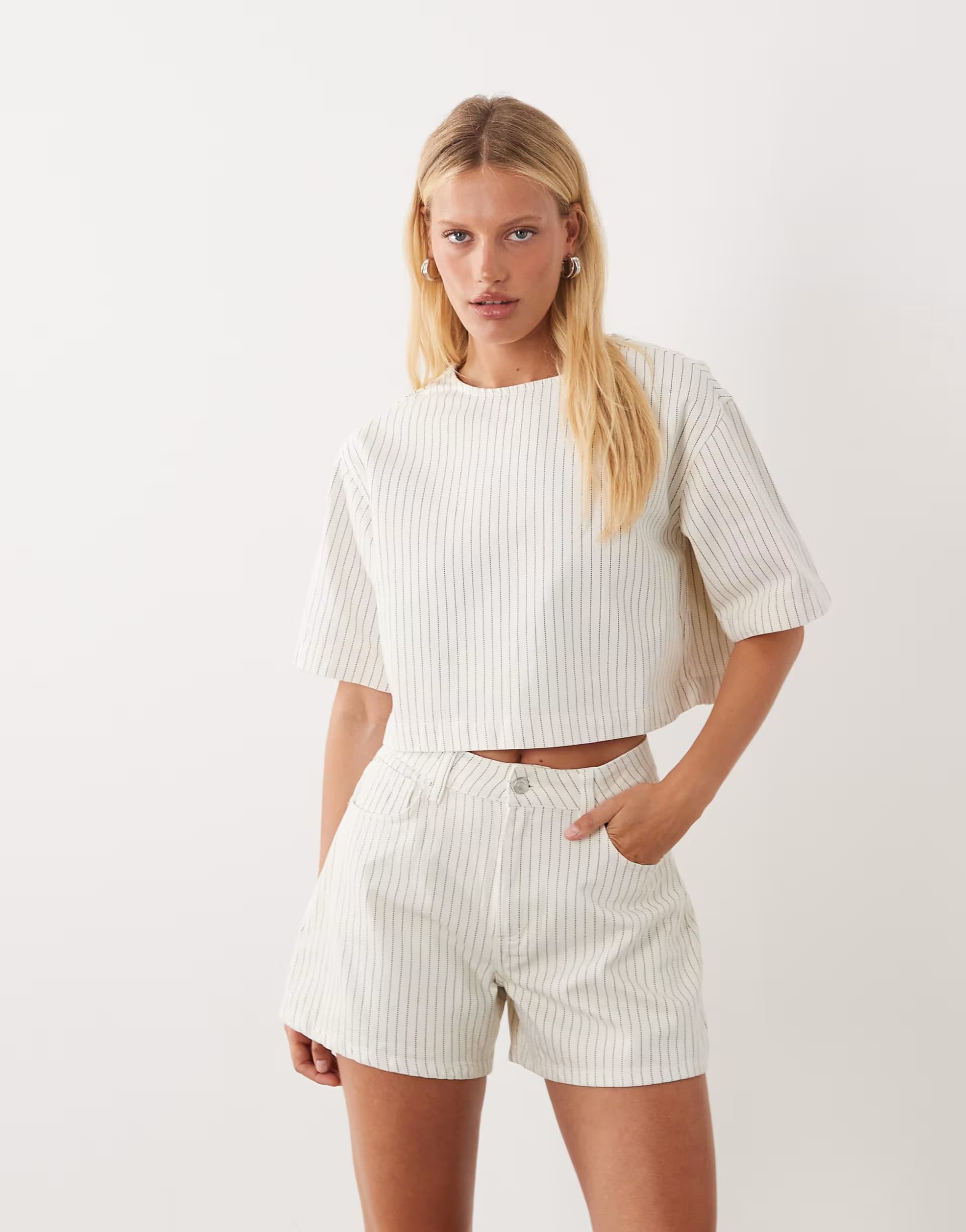 ASOS Denim stripe Co-or