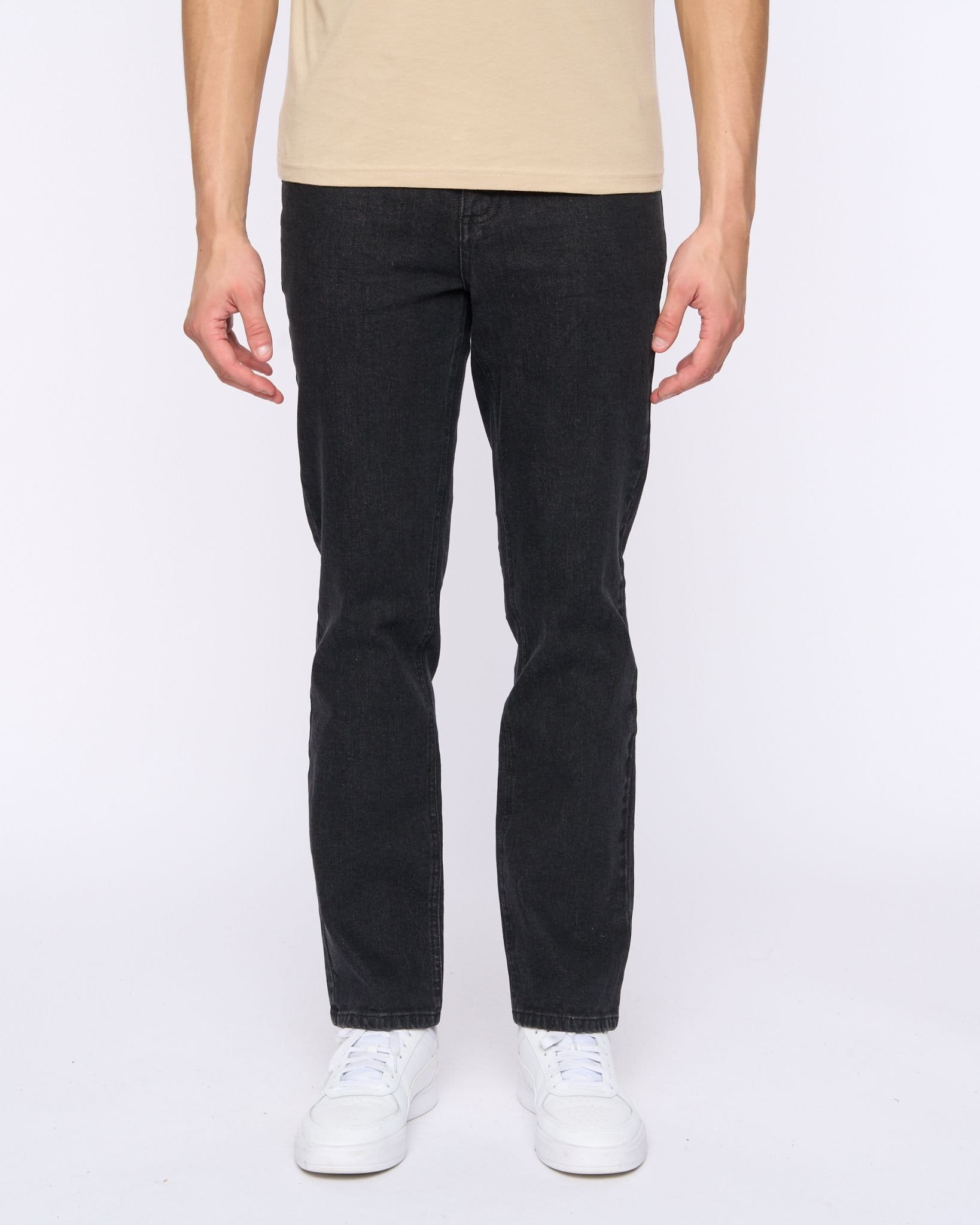 Duck&Cover Duck&Cover Hydras Men's Straight Leg Slim-Fit Modern Jeans in Black - 4