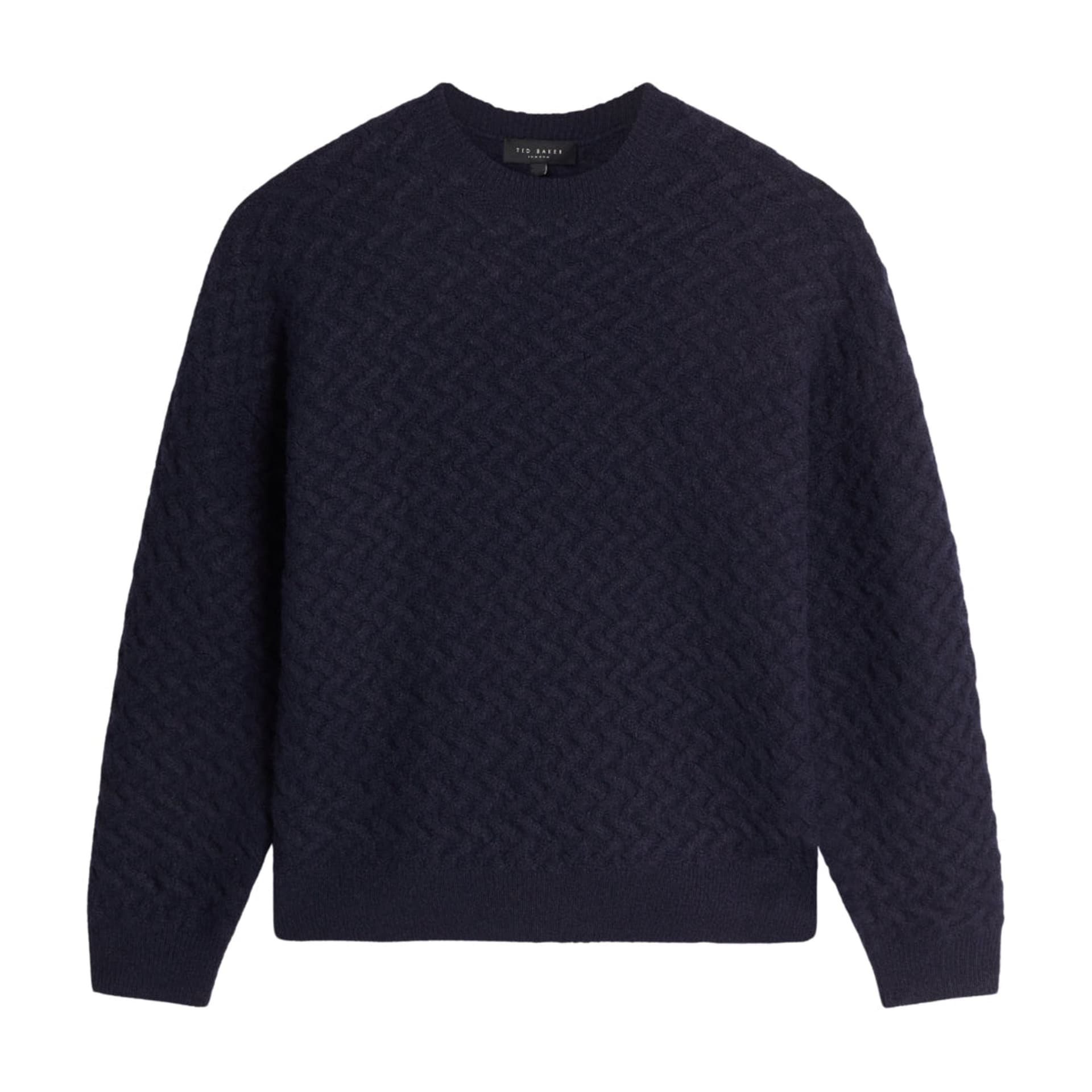 Ted Baker Ted Baker Women's Morlea Morlea Long Sleeve Crew Neck Relaxed Fit Sweater in Navy