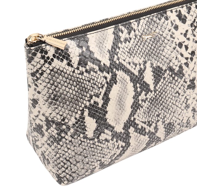 Paul Costelloe Paul Costelloe Women's Mohi Leather Pouch in Off-White - 3