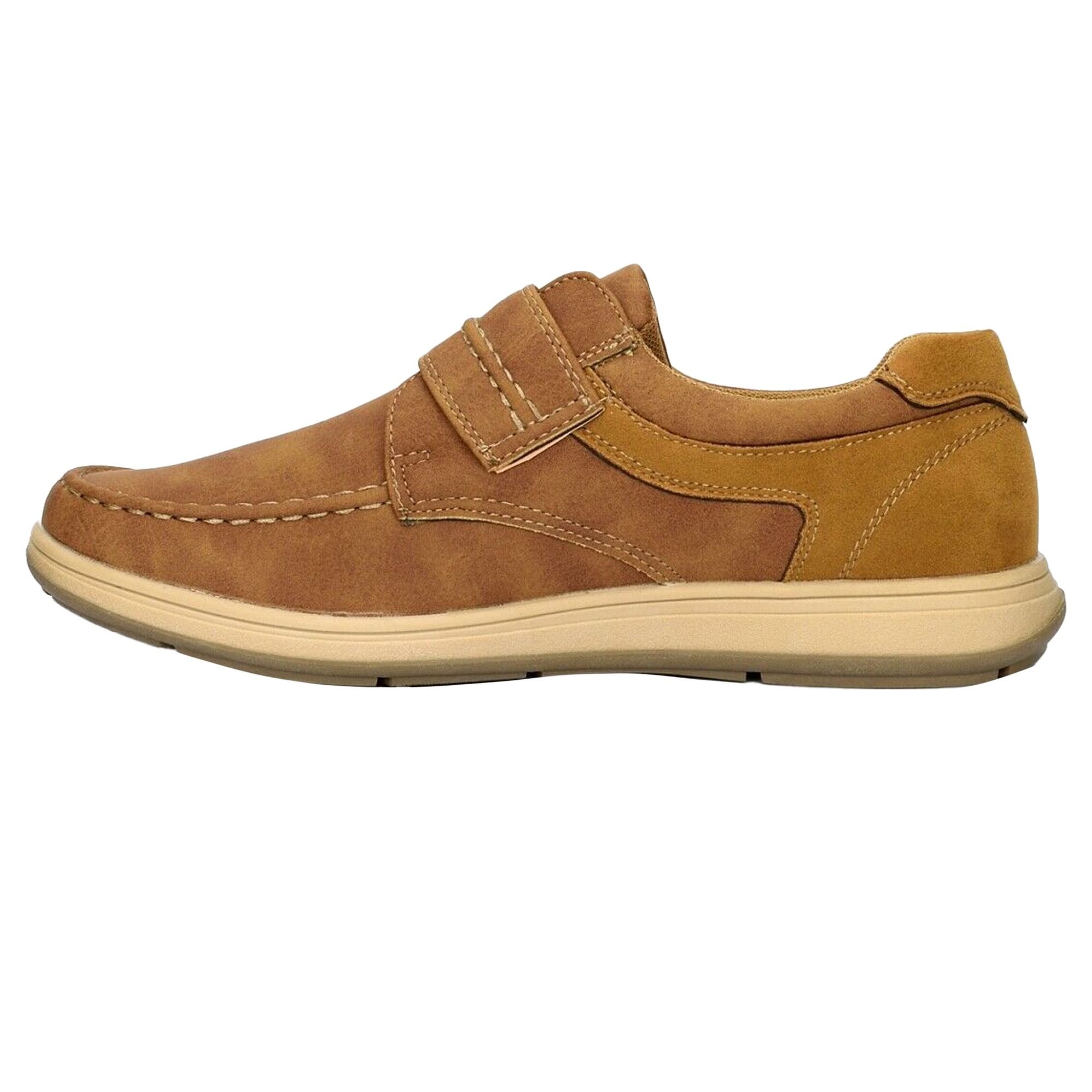 Scimitar Scimitar Men's Touch Fastening Casual Shoe in Tan - 2