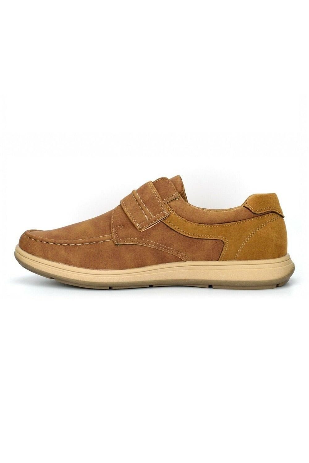 Scimitar Scimitar Men's Touch Fastening Casual Shoe in Tan - 3