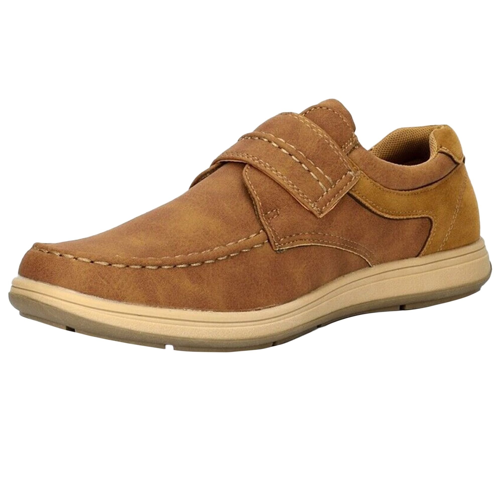 Scimitar Scimitar Men's Touch Fastening Casual Shoe in Tan - 4