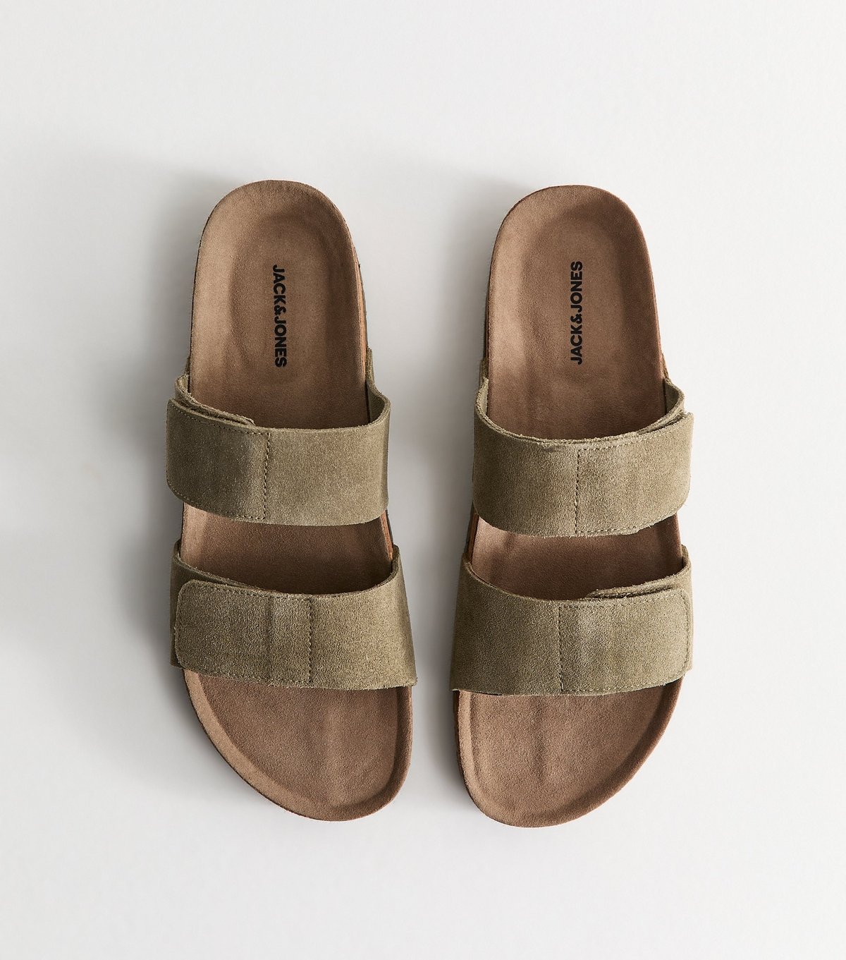 jack & jones Men's Jack and Jones Real Suede Brown Sandals Jack & Jones New Look - 1