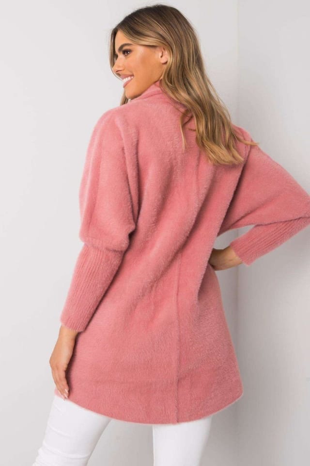 Love Lace Love Lace Women's Press Stud Fastened Coat with Slip Pockets in Pink - 3