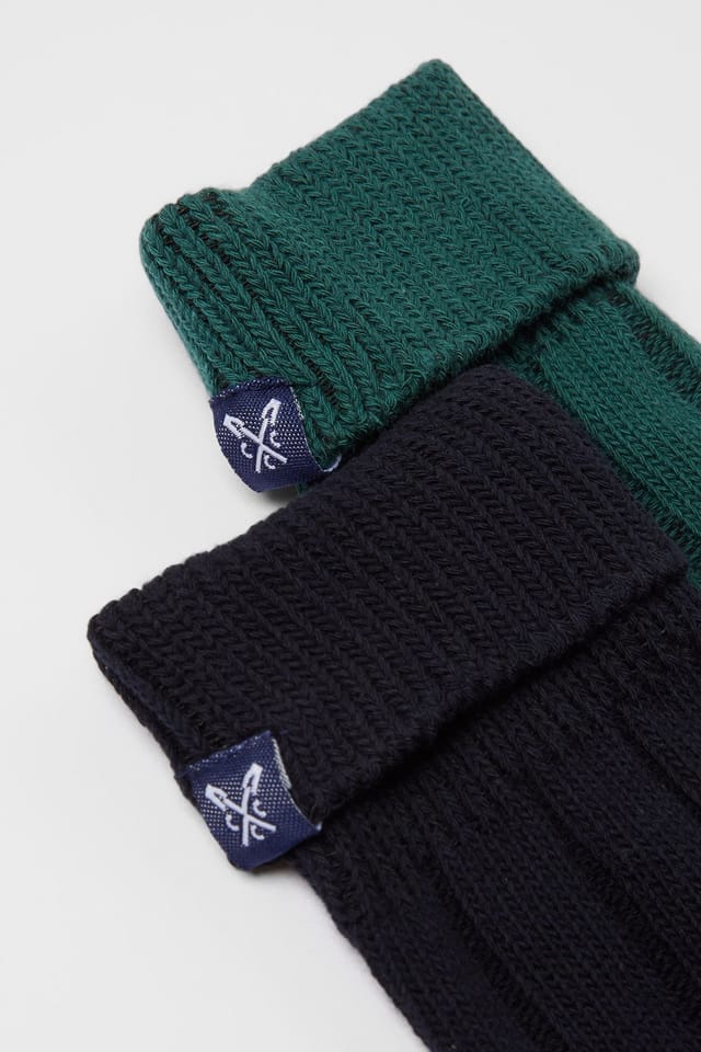 Crew Clothing Crew Clothing Men's 2 Pack Rugby Sock Multi in Navy - 2