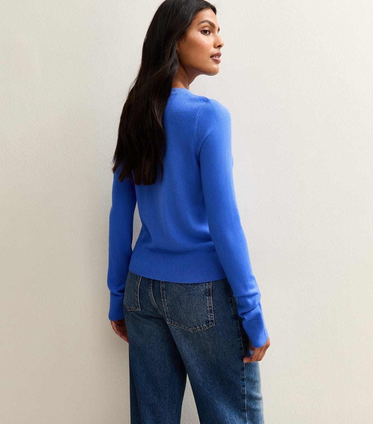 New Look Women's Bright Blue Crew Neck Jumper New Look - 4
