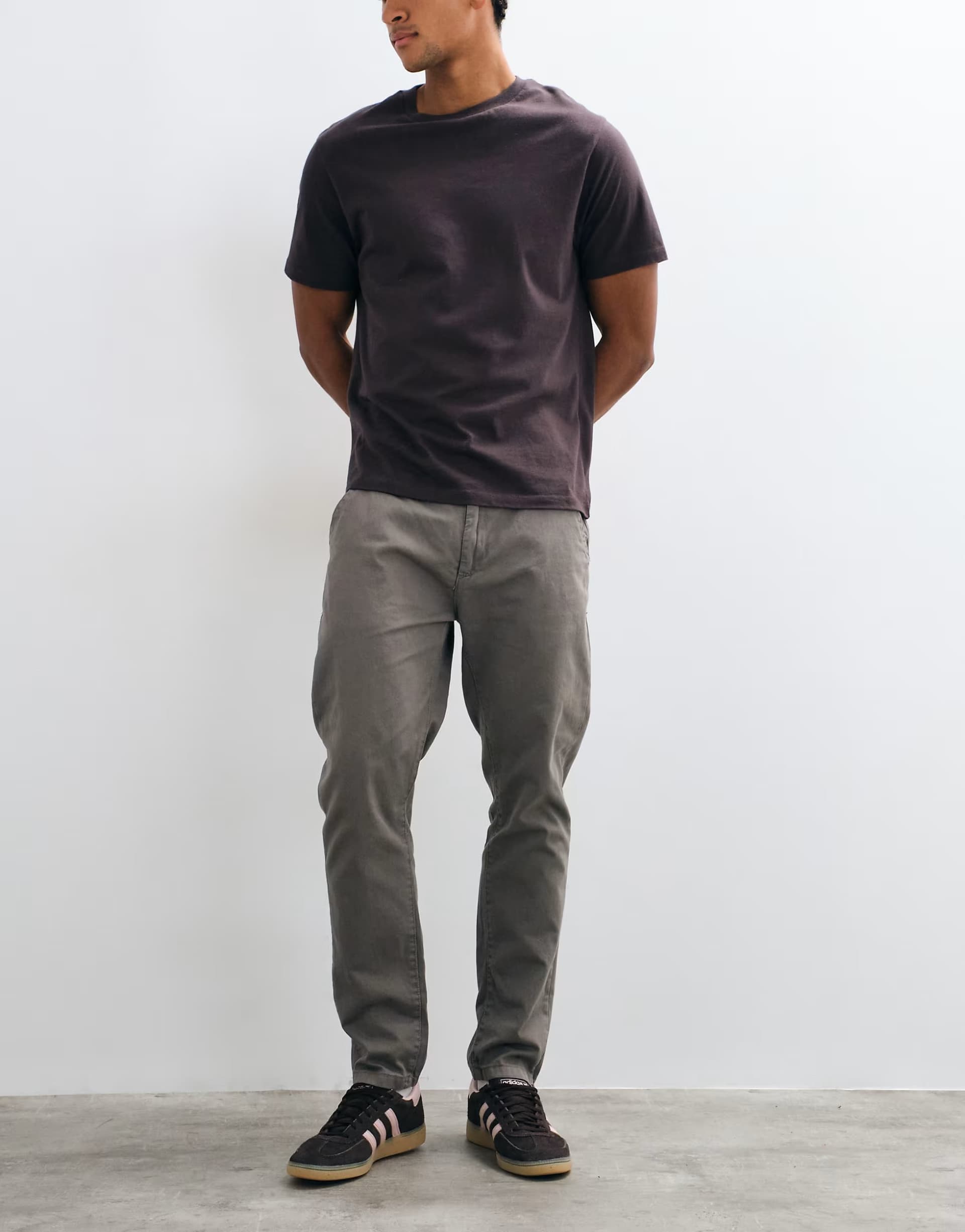 ASOS Brave Soul chino trousers in taupe