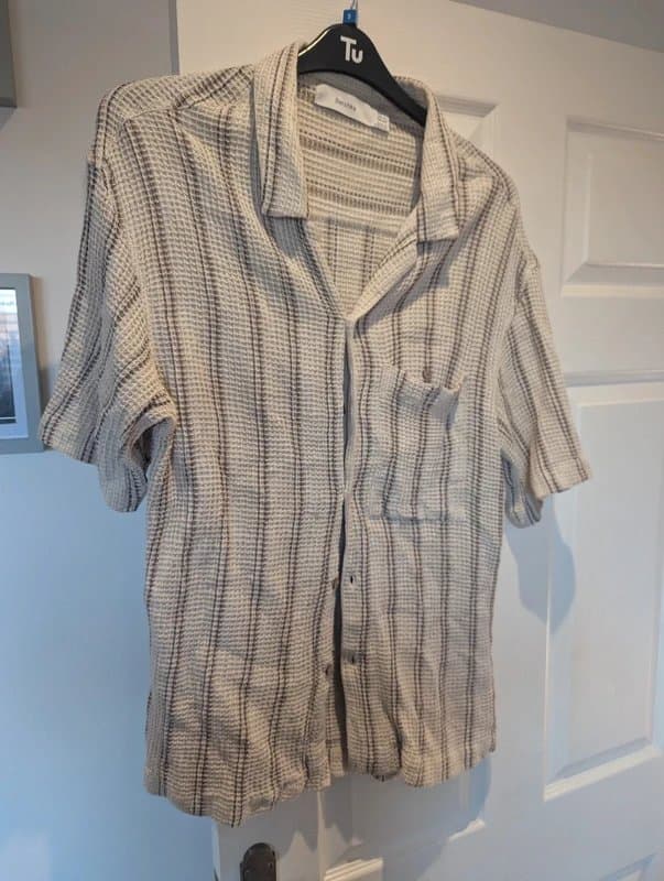 Bershka Mens beige over shirt