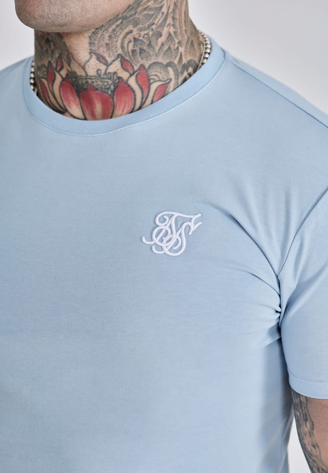 SikSilk SikSilk Men's Essentials T-Shirt in Blue - 2