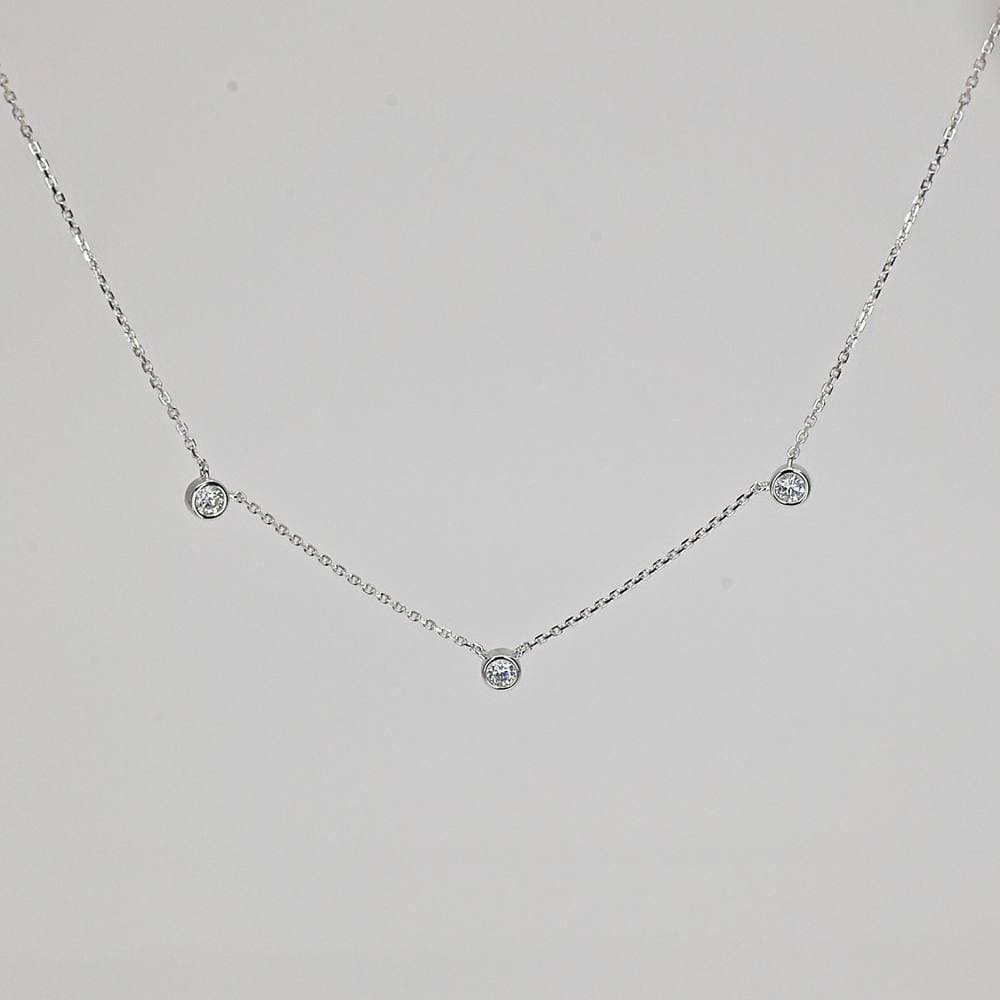 Nudie Jewellery Nudie Jewellery Women's 'Nudie' Avalon CZ Necklace in 18k Gold or Sterling Silver