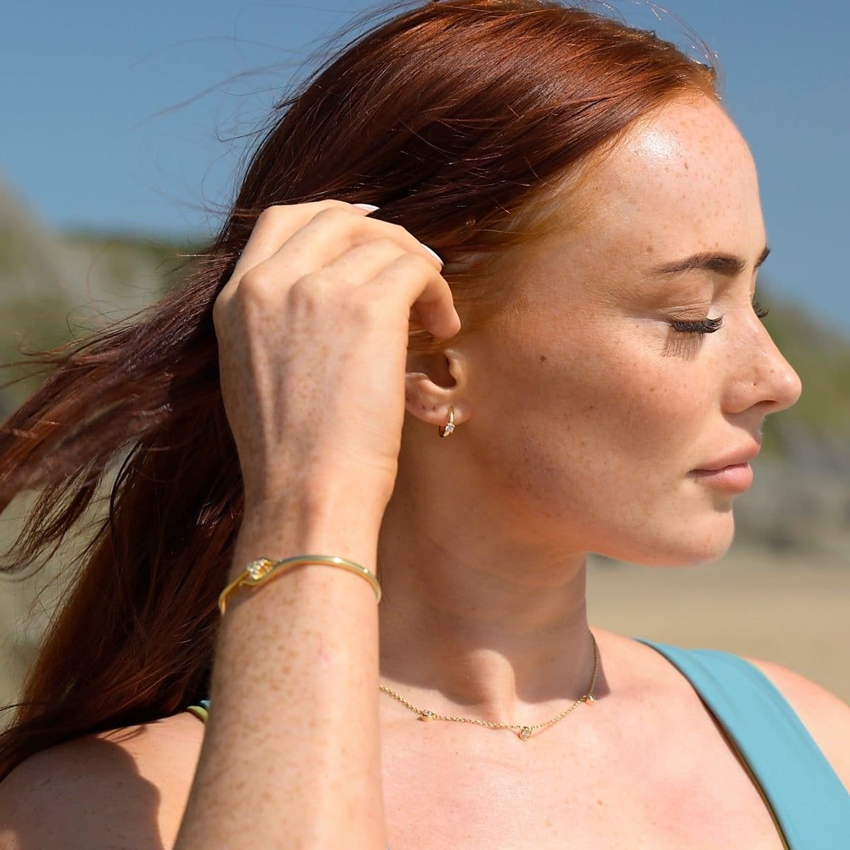 Nudie Jewellery Nudie Jewellery Women's 'Nudie' Avalon CZ Necklace in 18k Gold or Sterling Silver - 4