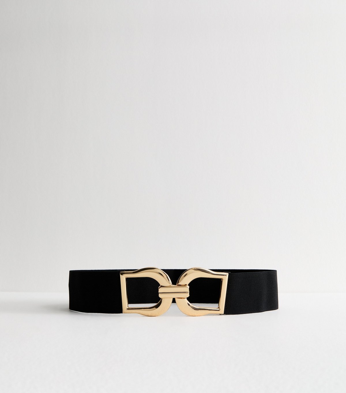 New Look Black Buckle Stretchy Belt New Look - 2