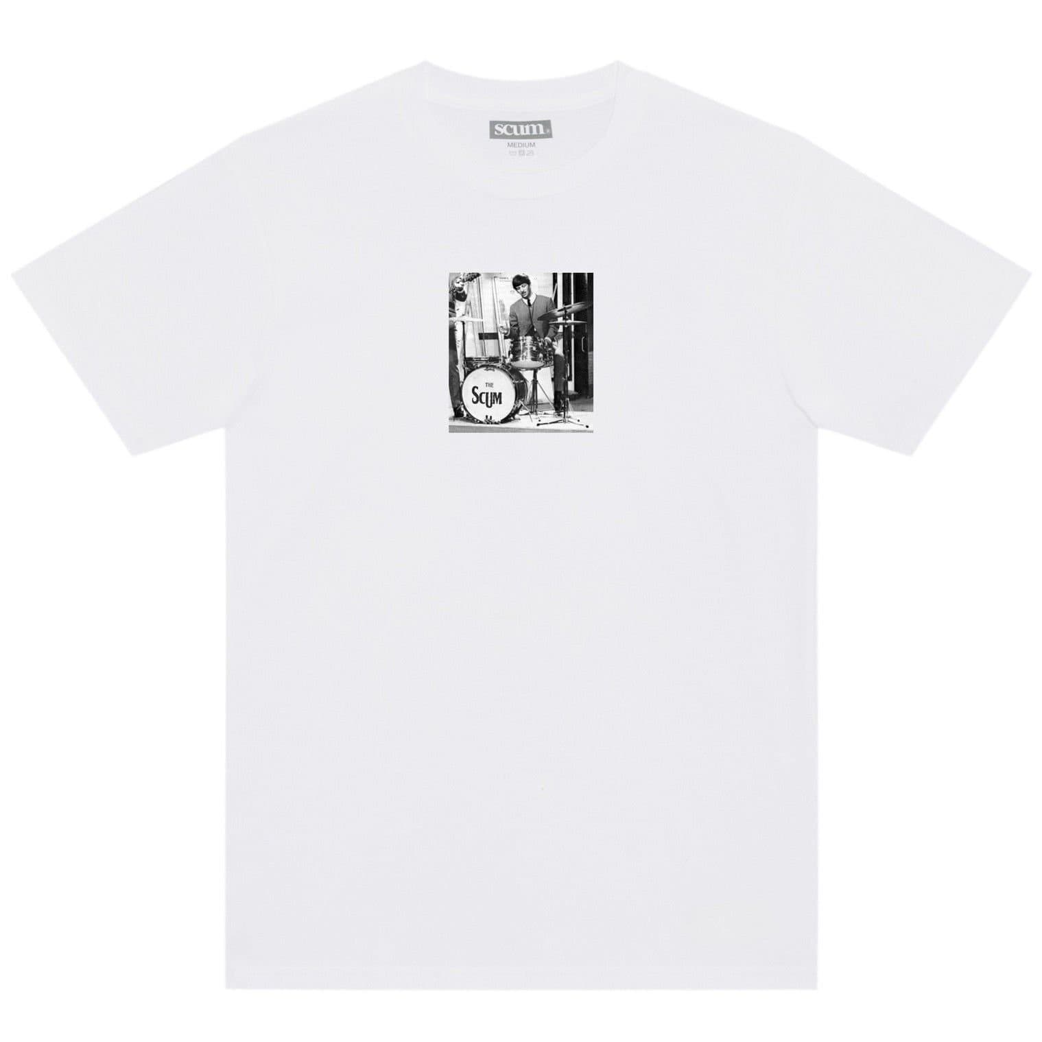 Scum Scum Men's Da 5Th Beatle T-Shirt in White