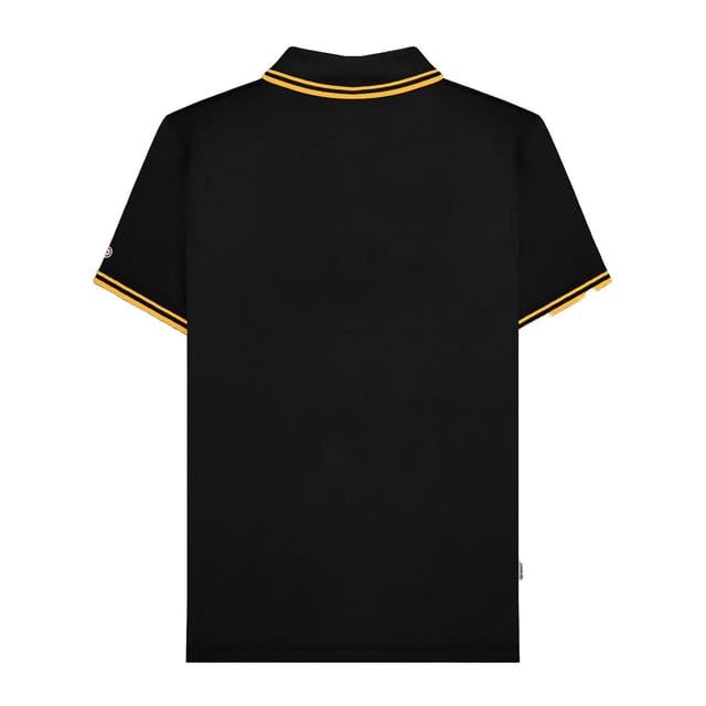 Lambretta Lambretta Men's Tipped Big & Tall Polo Shirt in Black - 2