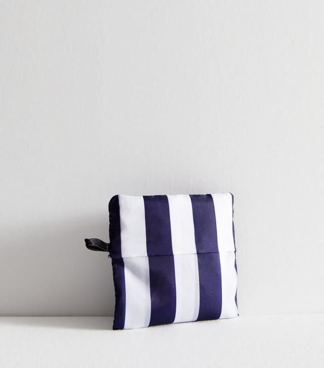 New Look Stripe Packable Shopper Tote Bag New Look - 3