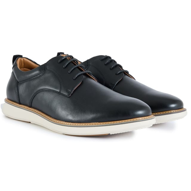 V.GAN V.GAN Men's Quinoa Leisure Derby Shoes in Black - 2