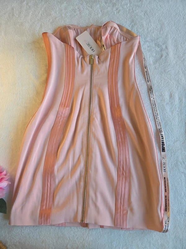 House of CB House of CB Luxury Satin Rose Corset Dress Size Small RRP £129
