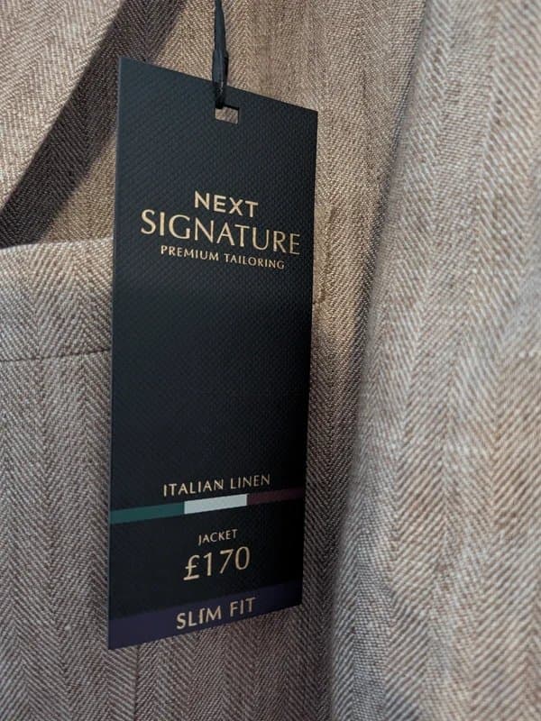 Next Next Signature Italian Linen Blazer – BNWT – Slim Fit – 38R – £170 RRP