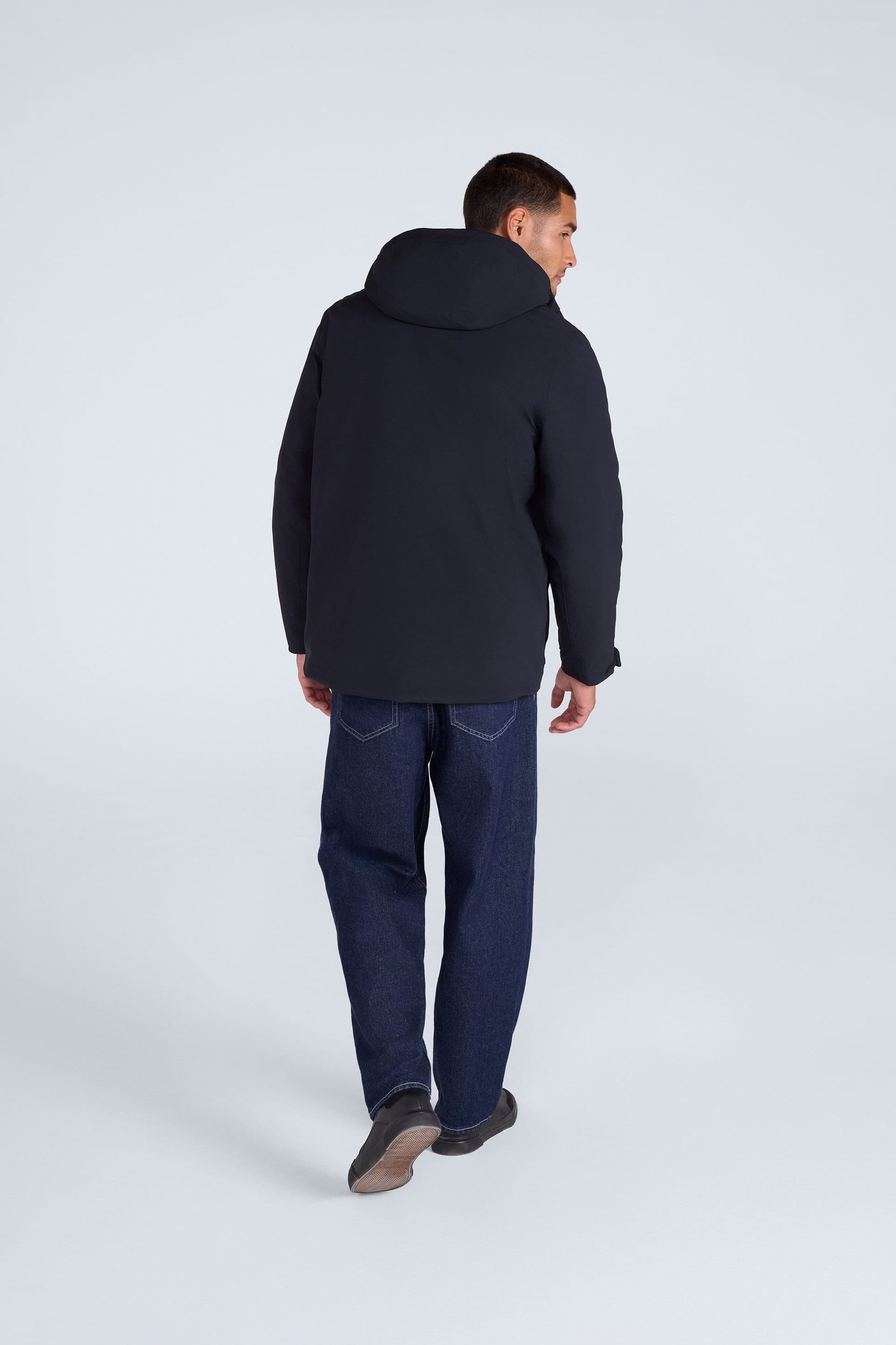 Animal Animal Men's 'Hague' Warm Comfortable Lightweight Padded Full Zip Outdoor Jacket in Black - 4