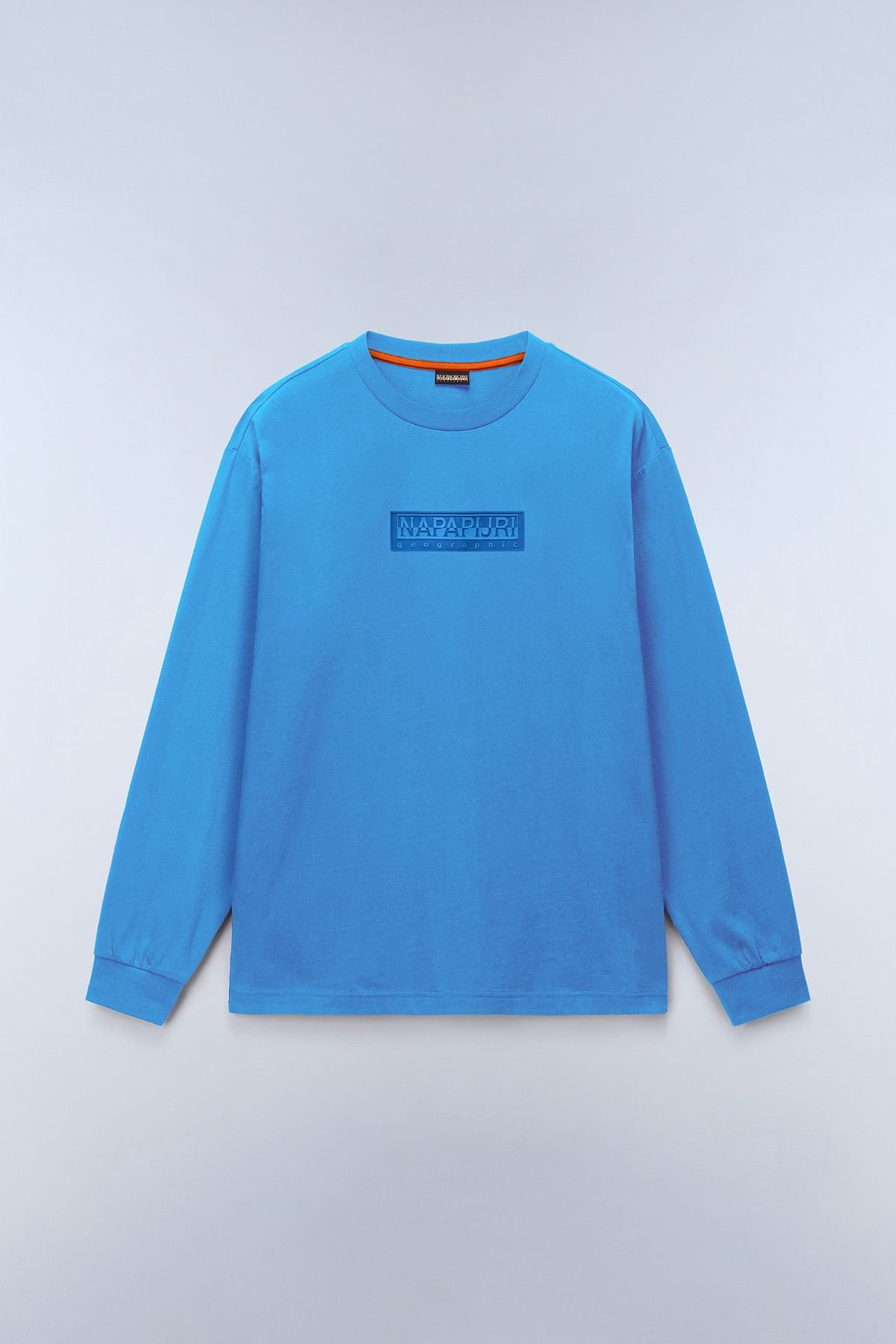 Napapijri Napapijri Men's S-Box Logo T-Shirt Blue Jasper - 4