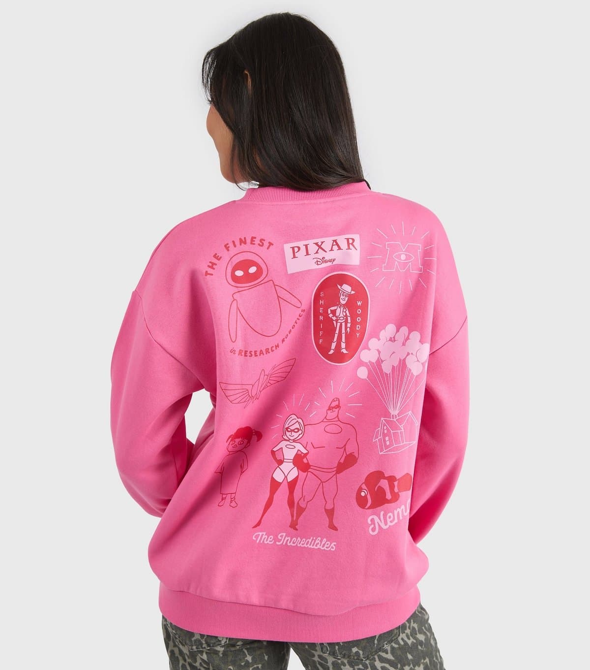 Custard Custard Light Pink Disney Pixar Printed Sweatshirt