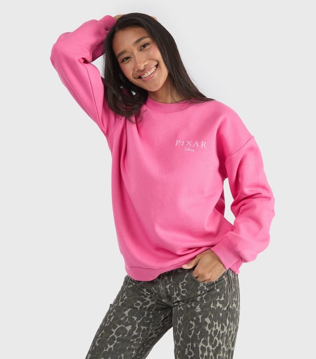 Custard Women's Light Pink Disney Pixar Printed Sweatshirt Custard New Look - 3