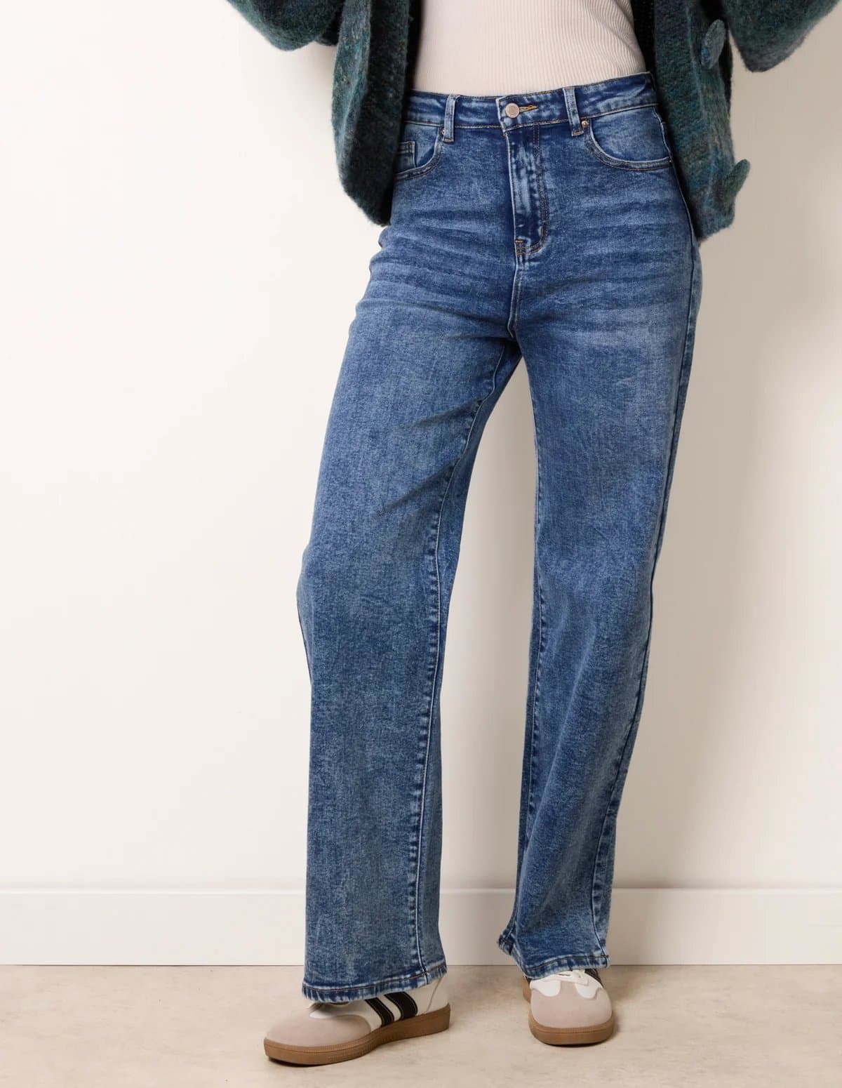 Blue Vanilla High Waisted Wide Leg Jeans