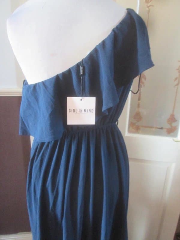 Girl in Mind Girl in Mind size 12 one shoulder summer long Maxi Dress split side Brand new with tags