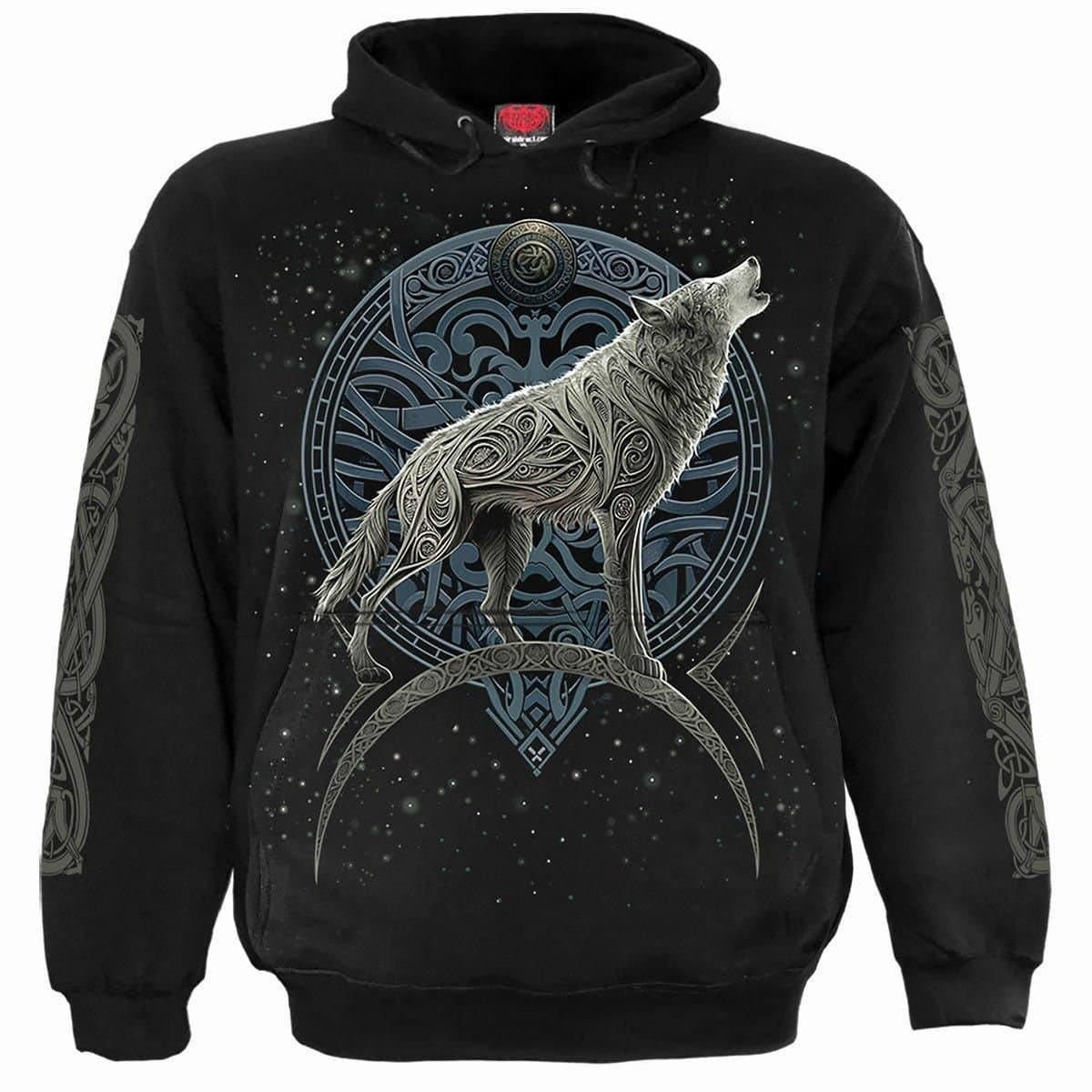 Spiral Spiral Men's CELTIC WOLF - Hoody Black