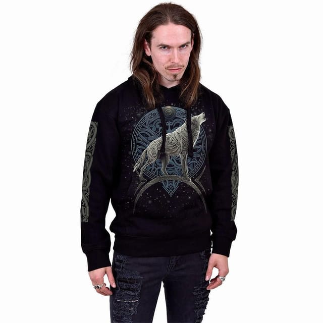 Spiral Spiral Men's CELTIC WOLF - Hoody Black - 3