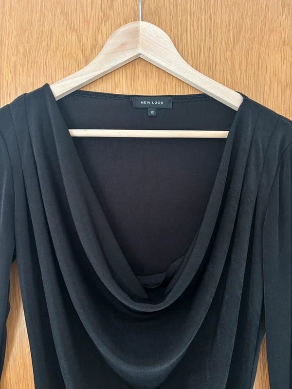 New Look Black long sleeve bodysuit